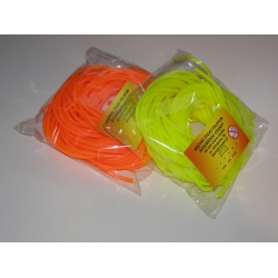 Filofun gruby żyłki wężyki plecionki filofan scoobidoo 20 sztuk w jednym kolorze - żółtym fluorescencyjnym