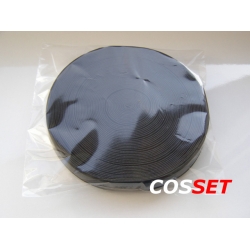 S-30/25C25 Guma dziana z silikonem czarna 30/25 mm KRĄŻEK 25 metrów
