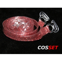 Ramiączka z czerwonym brokatem 6 mm